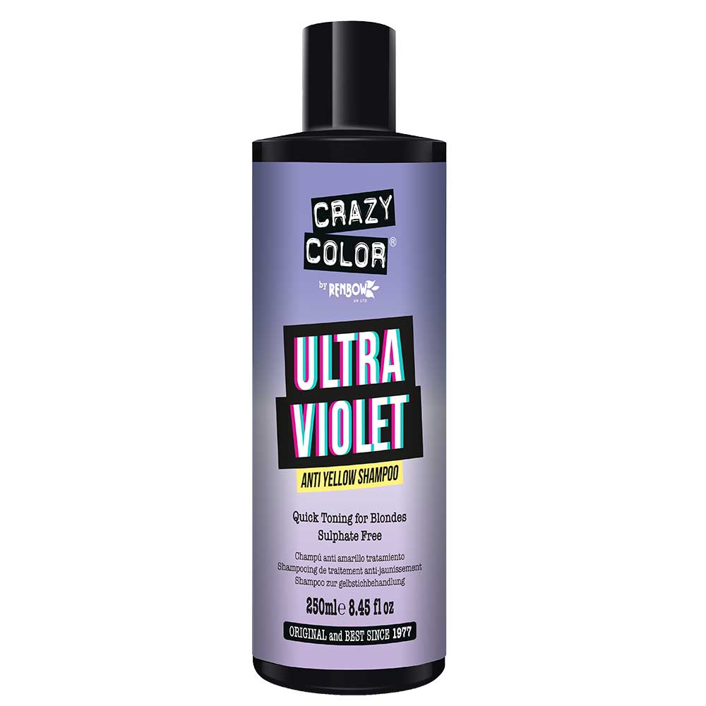 Crazy Color - Ultra violet / Ultra blonde 250 ml Silber Shampoo - Lila
